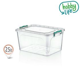 Hobby Life Plastik 25 lt Diktörtgen Multi Box Saklama Kabı