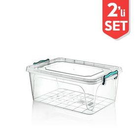 Hobby Life Plastik 3 lt Diktörtgen Multi Box Saklama Kabı