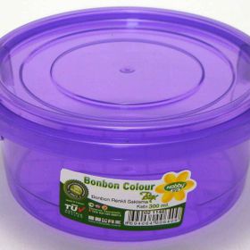 Hobby Life Plastik 300 ml Bonbon Renkli 6'lı Saklama Kabı