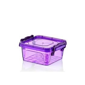 Hobby Life Plastik 350 ml Kare Bonbon 6'lı Renkli Saklama Kabı