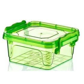 Hobby Life Plastik 350 ml Kare Bonbon 6'lı Renkli Saklama Kabı