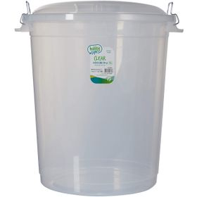 Hobby Life Plastik 4 No Şeffaf Kilitli 70 lt Bakliyat Kovası