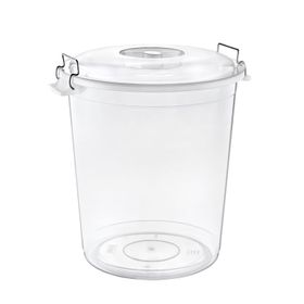 Hobby Life Plastik 4 No Şeffaf Kilitli 70 lt Bakliyat Kovası
