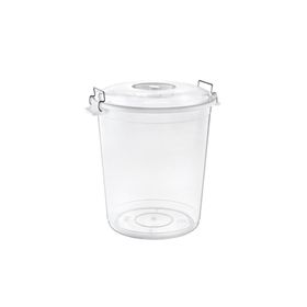 Hobby Life Plastik 4 No Şeffaf Kilitli 70 lt Bakliyat Kovası