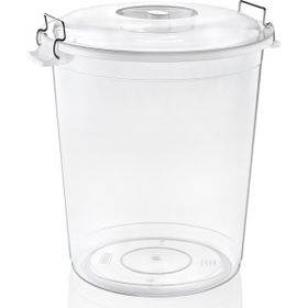 Hobby Life Plastik 4 No Şeffaf Kilitli 70 lt Bakliyat Kovası