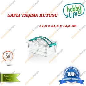 Hobby Life Plastik 5 lt Diktörtgen Multi Box Saklama Kabı