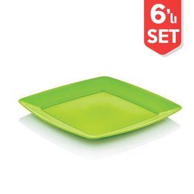 Hobby Life Plastik 6'lı Kare Pasta Tabağı
