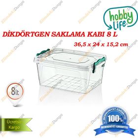 Hobby Life Plastik Dikdörtgen 8 Lt Multi Box Saklama Kabı