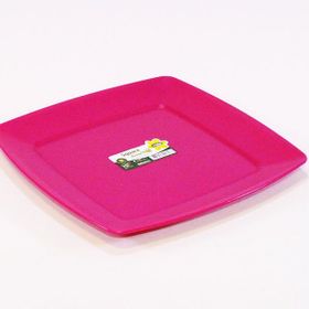 Hobby Life Plastik Kare 6'lı Servis Tabağı