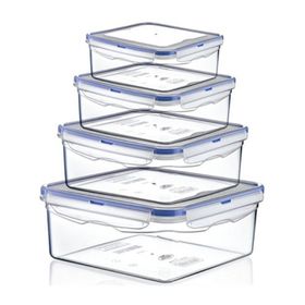 Hobby Life Plastik Kare Sızdırmaz 4'lü Saklama Kabı