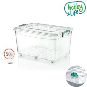 Hobby Life Plastik Tekerlekli Multi Box 50 lt Saklama Kabı