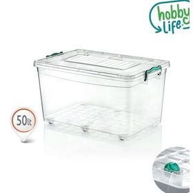 Hobby Life Plastik Tekerlekli Multi Box 50 lt Saklama Kabı