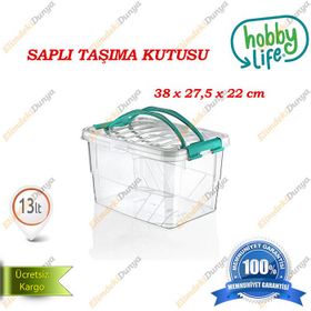 Hobby Life Saplı Taşıma Kutusu 13 lt Saklama Kabı