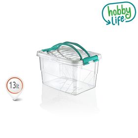 Hobby Life Saplı Taşıma Kutusu 13 lt Saklama Kabı