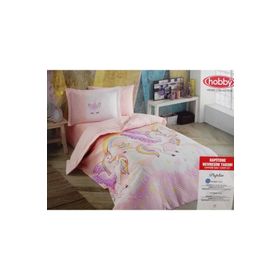 Hobby Magical Pembe Tek Kişilik Kapitone Nevresim Takımı