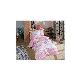 Hobby Magical Pembe Tek Kişilik Poplin Nevresim Takımı