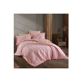Hobby Missy Pudra Poplin Kapitone Çift Kişilik Nevresim Takımı
