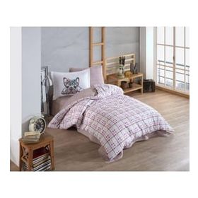 Hobby Monart Pembe Tek Kişilik Poplin Nevresim Takımı