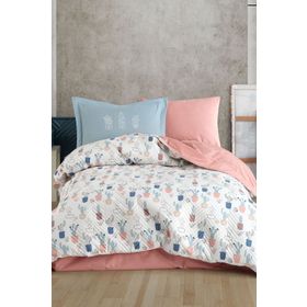 Hobby Paradise Mavi Kapitone Tek kişilik Nevresim Takımı