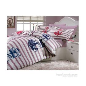 Hobby Poplin Bermuda Lila Çift Kişilik Nevresim Takımı