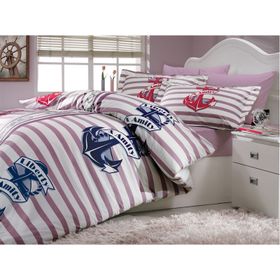 Hobby Poplin Bermuda Lila Çift Kişilik Nevresim Takımı