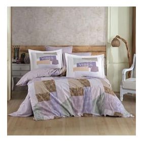 Hobby Poplin Bermuda Lila Çift Kişilik Nevresim Takımı