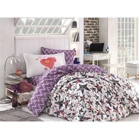 Hobby Poplin Carmen Somon Tek Kişilik Nevresim Takımı