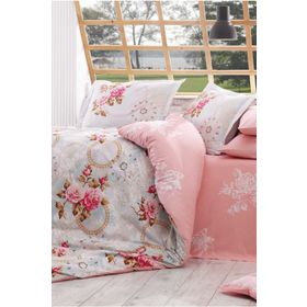Hobby Poplin Clementina Çift Kişilik Nevresim Takımı