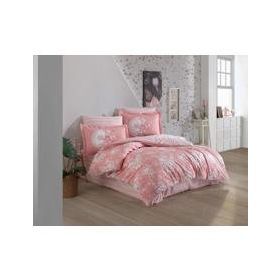Hobby Poplin Flora Pudra Çift Kişilik Nevresim Takımı