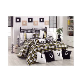 Hobby Poplin Love Code Yeşil Tek Kişilik Nevresim Takımı