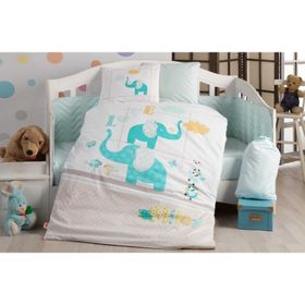 Hobby Pretty Turkuaz Bebek Nevresim Takımı