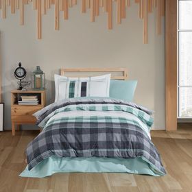 Hobby Seulita Yeşil Tek Kişilik Poplin Nevresim Takımı