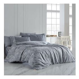 Hobby Silvana Gri Poplin Çift Kişilik Nevresim Takımı