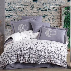 Hobby Star's Gri Fosfor Poplin Tek Kişilik Nevresim Takımı
