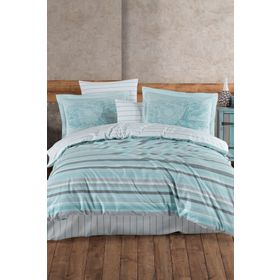 Hobby Talisa Aqua Poplin Çift Kişilik Nevresim Takımı