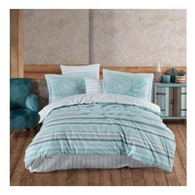 Hobby Talisa Aqua Poplin Çift Kişilik Nevresim Takımı