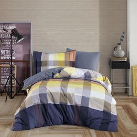 Hobby Virginia Lacivert Tek Kişilik Poplin Nevresim Takımı
