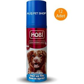 Hobi 200 ml 12 Adet Köpekler İçin Deri ve Tüy Bakım Spreyi