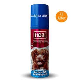 Hobi 200 ml 12 Adet Köpekler İçin Deri ve Tüy Bakım Spreyi