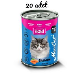 Hobi 20x400 gr Maxicat Somonlu Yetişkin Kedi Maması