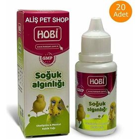 Hobi 30 ml 20 Adet Kafes Kuşları İçin Soğuk Algınlığı Damlası