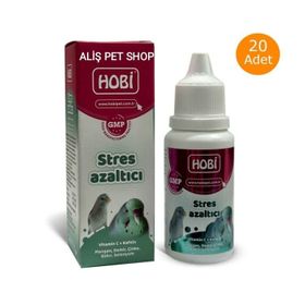 Hobi 30 ml 20 Adet Kuşlar İçin Stres Azaltıcı Vitamin Takviyesi