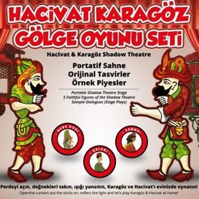 Hobi Eğitim Dünyası HED-021 Karagöz Hacivat Gölge Oyunu Seti
