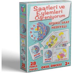 Hobi Eğitim Dünyası Saatleri ve Eylemleri Öğreniyorum 2+İngilizce Destekli Oyun
