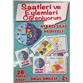 Hobi Eğitim Dünyası Saatleri ve Eylemleri Öğreniyorum 2+İngilizce Destekli Oyun