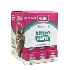 Hobi Kitten Paste 100x12 gr Yavru Kediler İçin Multivitamin Pastası