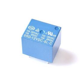 Hobi Mekatronik 12VDC 250 V 10 A 5 Pin SRD SL C Relay Mavi Röle