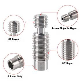Hobi Mekatronik M6 M7 3x2 Teflonlu Setli Teflonlu Barrel