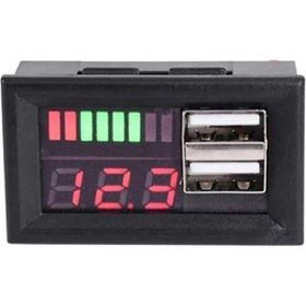 Hobi Mekatronik Usb 5V 2A Çıkışlı DC12V Kırmızı Led Ekran Dijital Voltmetre