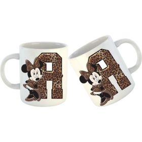 Hobi Shop A Harfi Baskılı Beyaz Porselen Kupa Bardak